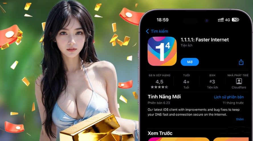 Hình ảnh quảng cáo của 666vn hiển thị nền tảng và các lợi ích